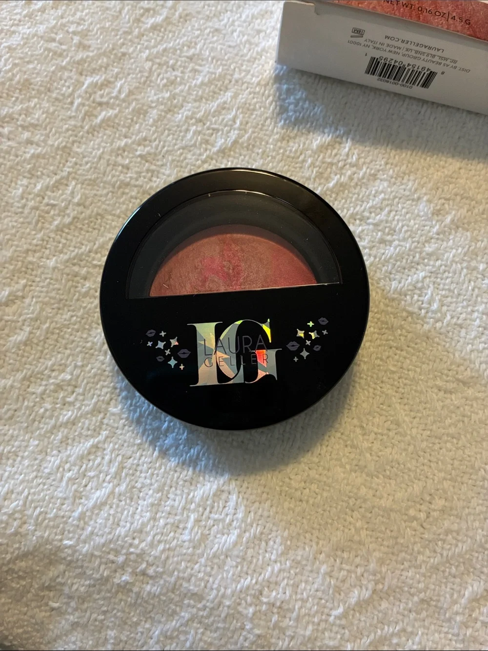 Laura Geller Marbleized Baked Blush-N-Brighten Pink Butteream brand new